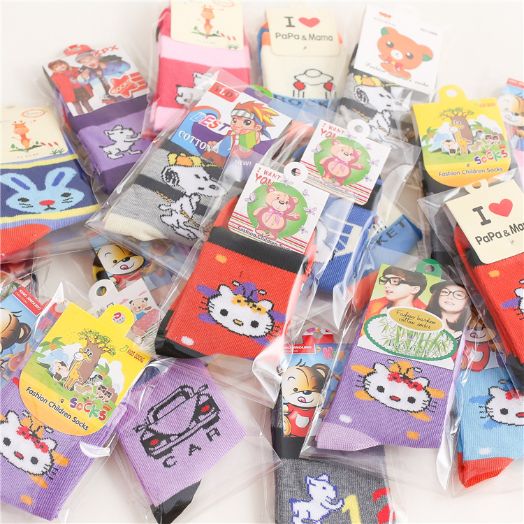 Independent Packaging Kid&#039;s Socks Autumn and Winter Gifts Children&#039;s Paradise Cartoon Boy Socks Girls Baby Socks Wholesale