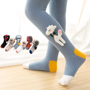 Spring and Autumn 2020 new children's tights combed cotton cartoon one-piece baby socks doll leggings Spring and Autumn 2020 new children's tights combed cotton cartoon one-piece baby socks doll leggings