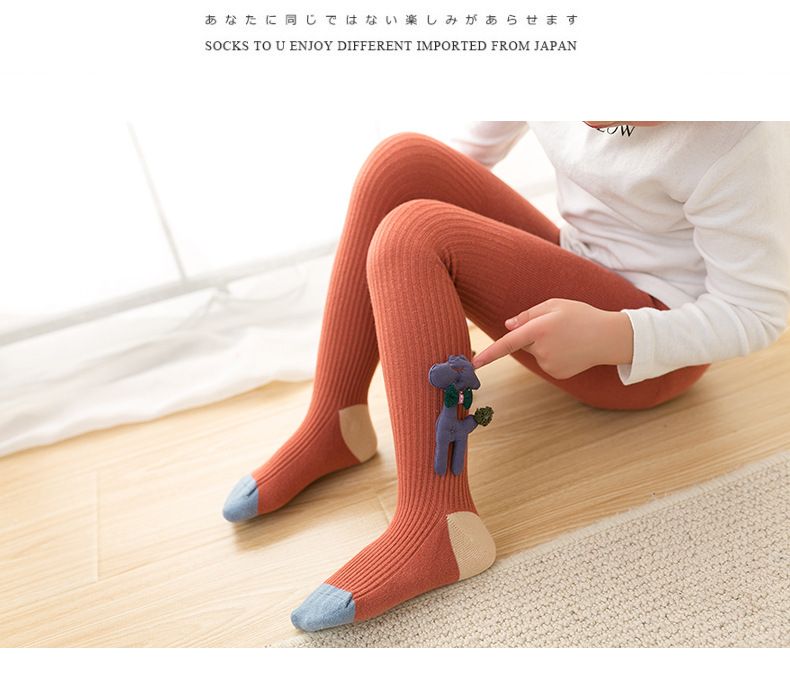 Spring and Autumn 2020 new children's tights combed cotton cartoon one-piece baby socks doll leggings Spring and Autumn 2020 new children's tights combed cotton cartoon one-piece baby socks doll leggings
