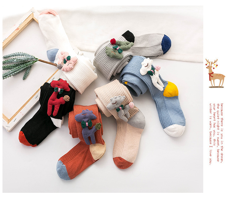Spring and Autumn 2020 new children's tights combed cotton cartoon one-piece baby socks doll leggings Spring and Autumn 2020 new children's tights combed cotton cartoon one-piece baby socks doll leggings