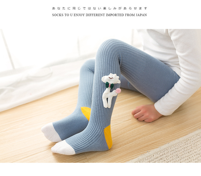 Spring and Autumn 2020 new children's tights combed cotton cartoon one-piece baby socks doll leggings Spring and Autumn 2020 new children's tights combed cotton cartoon one-piece baby socks doll leggings