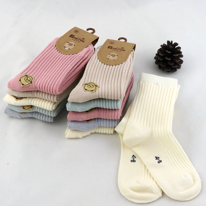 2020 New Autumn and Winter Baby Boys and Girls Children&#039;s Socks Whole Cotton Children&#039;s Socks Striped in Stock Whole