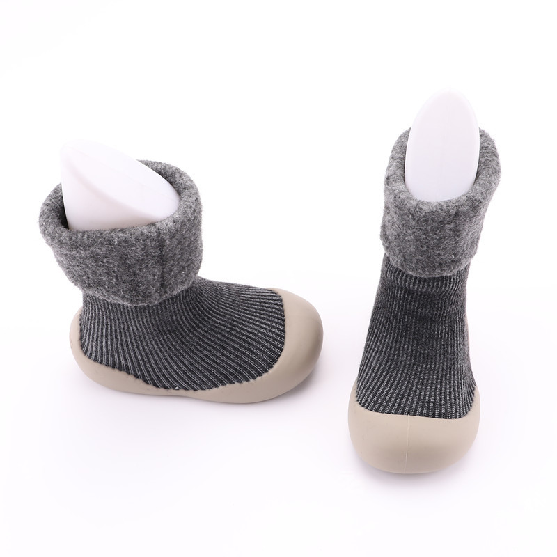 2021 Winter Children Sock Sneakers Thermal Soft Soled Snow Socks Toddler Shoes Solid Color Flanging Baby Indoor Shoes 2021 Winter Children Sock Sneakers Thermal Soft Soled Snow Socks Toddler Shoes Solid Color Flanging Baby Indoor Shoes