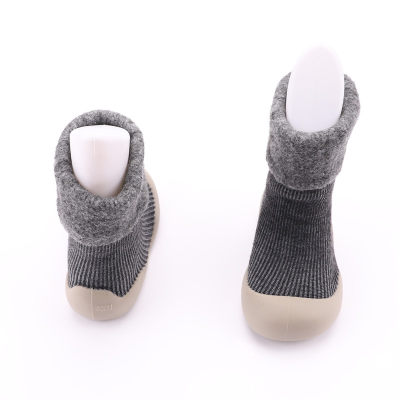 2021 Winter Children Sock Sneakers Thermal Soft Soled Snow Socks Toddler Shoes Solid Color Flanging Baby Indoor Shoes 2021 Winter Children Sock Sneakers Thermal Soft Soled Snow Socks Toddler Shoes Solid Color Flanging Baby Indoor Shoes