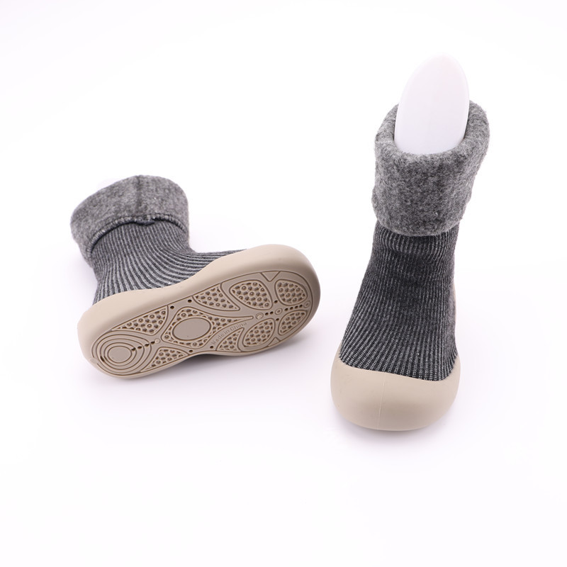 2021 Winter Children Sock Sneakers Thermal Soft Soled Snow Socks Toddler Shoes Solid Color Flanging Baby Indoor Shoes 2021 Winter Children Sock Sneakers Thermal Soft Soled Snow Socks Toddler Shoes Solid Color Flanging Baby Indoor Shoes