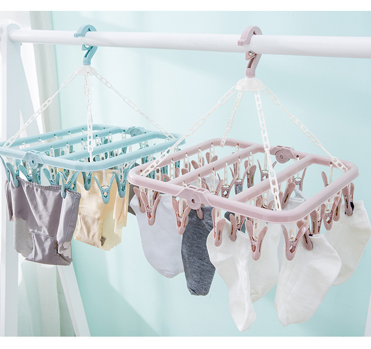 Clothes Hanger Adult Plastic MultiClip Children Baby Socks Rack Hanging Household Hanger Windproof Clothes Hanger Clothes Hanger Adult Plastic MultiClip Children Baby Socks Rack Hanging Household Hanger Windproof Clothes Hanger