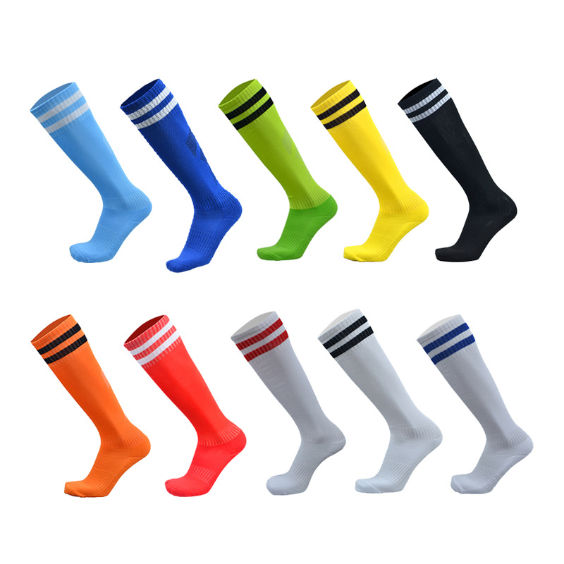 Absorption NonSlip Sports Stockings Striped over the Knee Children&#039;s Football Socks Stockings Manufacturer Customization