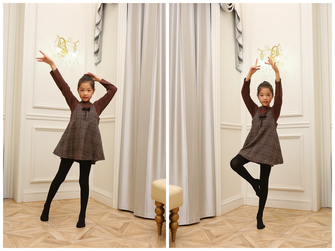 Autumn and Winter Children plus Velvet Thickening 800D Ballet White Pantyhose Professional Children's Dance Socks