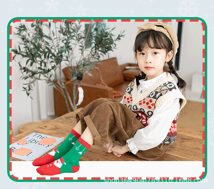 Children's Christmas Socks Autumn and Winter New Cartoon Cute Baby Cotton Socks Child Kid Medium and Big Children Tube Socks Wholesale Children's Christmas Socks Autumn and Winter New Cartoon Cute Baby Cotton Socks Child Kid Medium and Big Children Tube Socks Wholesale