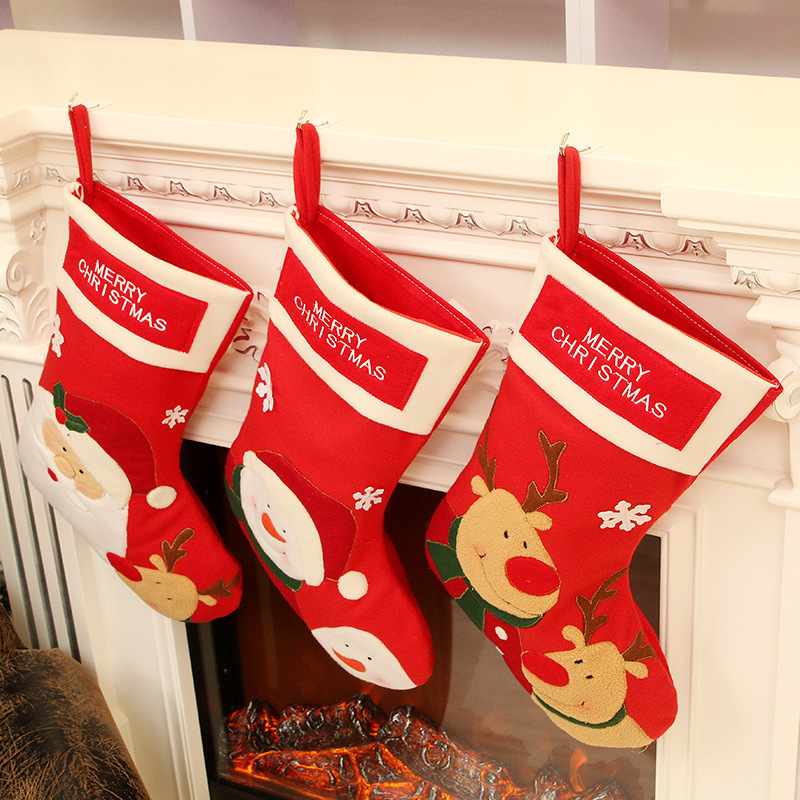 Christmas Gift Pendant Children&#039;s Candy Bag Gift Bag Large Christmas Stocking Gift Bag Elderly Socks Decorative Socks