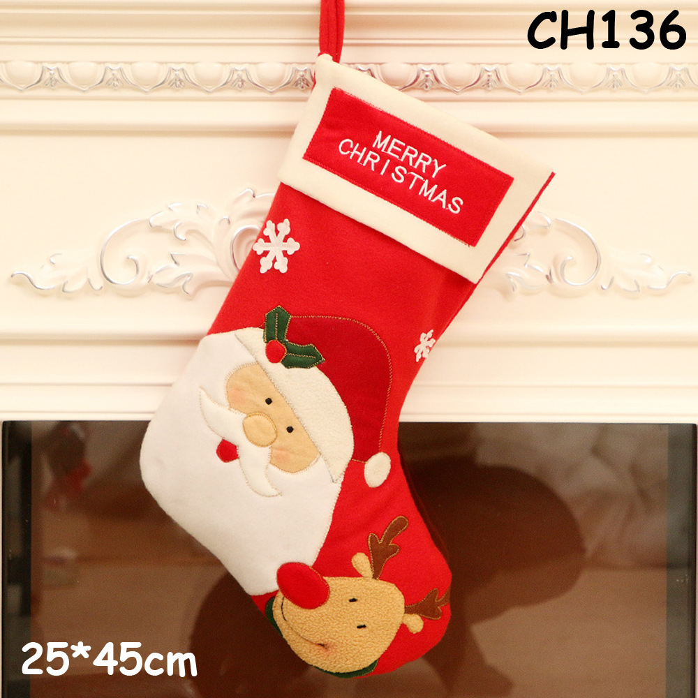 Christmas Gift Pendant Children's Candy Bag Gift Bag Large Christmas Stocking Gift Bag Elderly Socks Decorative Socks Christmas Gift Pendant Children's Candy Bag Gift Bag Large Christmas Stocking Gift Bag Elderly Socks Decorative Socks