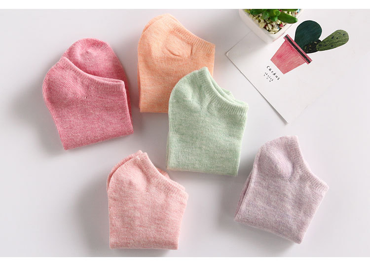 Pure Color Cotton Women's Boat Socks Candy Color Women's Socks Macaron Color Stall Plus-sized Combed Cotton Gift Socks Pure Color Cotton Women's Boat Socks Candy Color Women's Socks Macaron Color Stall Plus-sized Combed Cotton Gift Socks