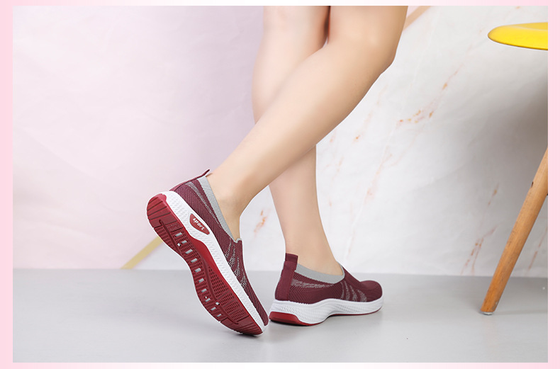 Flying Woven Socks Women's Shoes Casual Shoes Soft Bottom MiddleAged and Elderly Mom Shoes Foreign Trade Pumps Women's Flying Woven Socks Women's Shoes Casual Shoes Soft Bottom MiddleAged and Elderly Mom Shoes Foreign Trade Pumps Women's