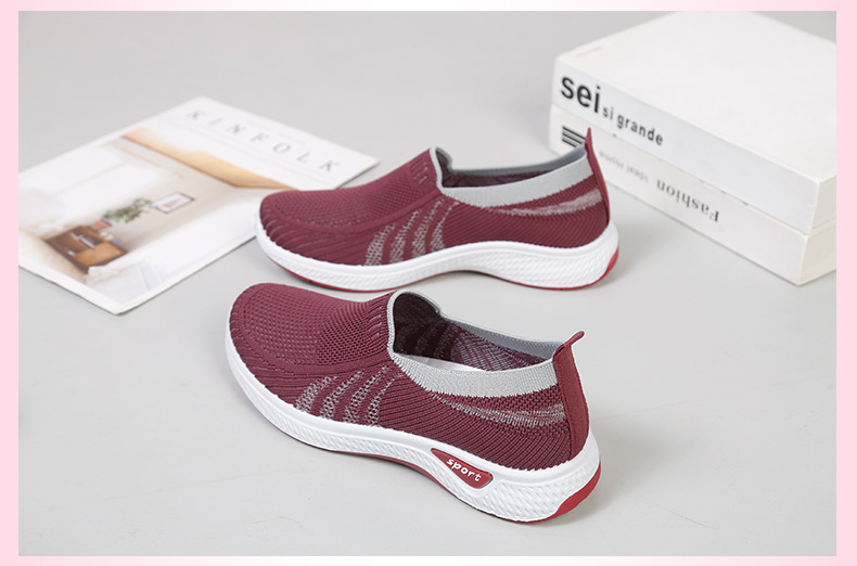 Flying Woven Socks Women's Shoes Casual Shoes Soft Bottom MiddleAged and Elderly Mom Shoes Foreign Trade Pumps Women's Flying Woven Socks Women's Shoes Casual Shoes Soft Bottom MiddleAged and Elderly Mom Shoes Foreign Trade Pumps Women's