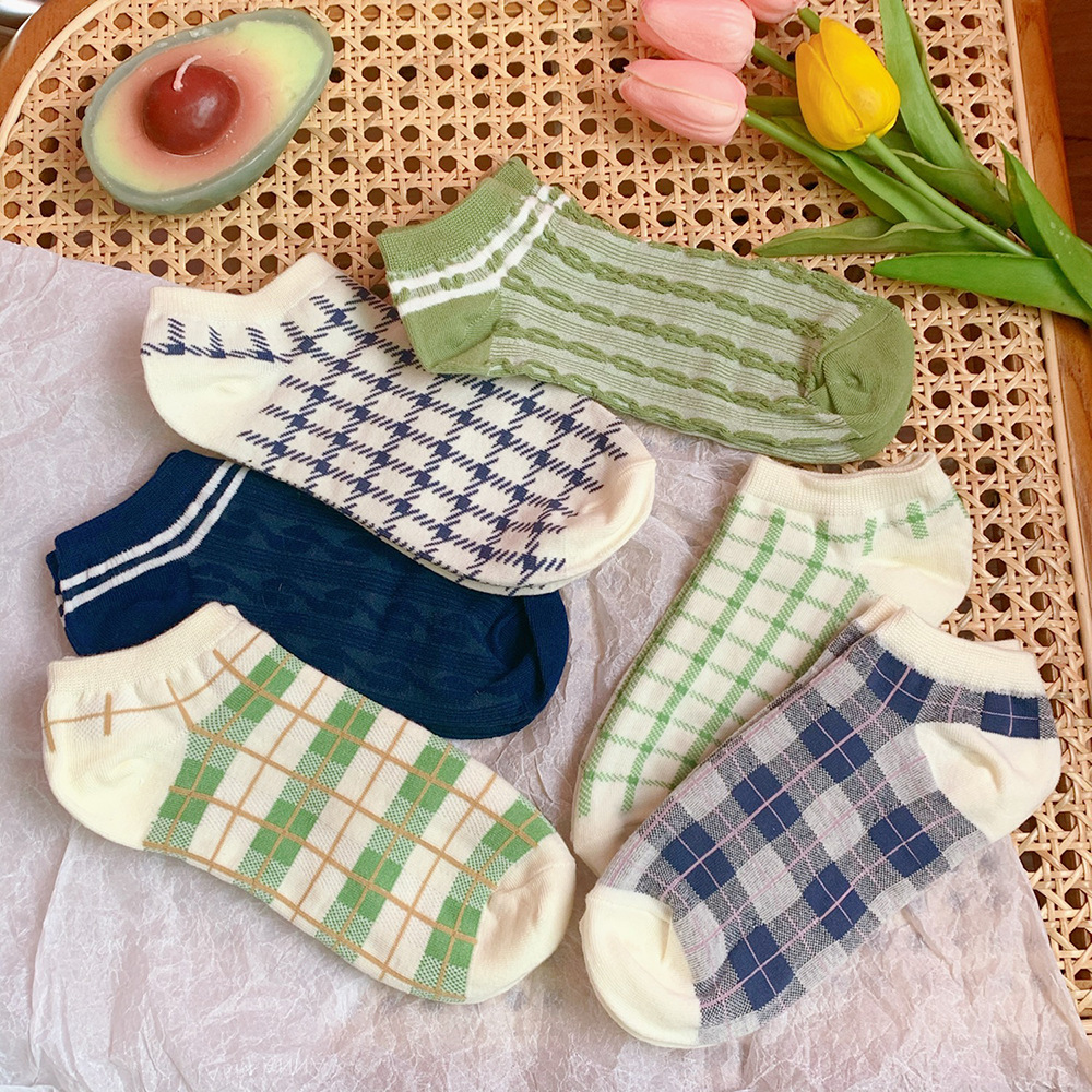 Women's Socks Korean Style Socks Harajuku Style Ins Trendy Avocado Green Spring and Summer Thin Women's Low Top Socks Women's Socks Korean Style Socks Harajuku Style Ins Trendy Avocado Green Spring and Summer Thin Women's Low Top Socks