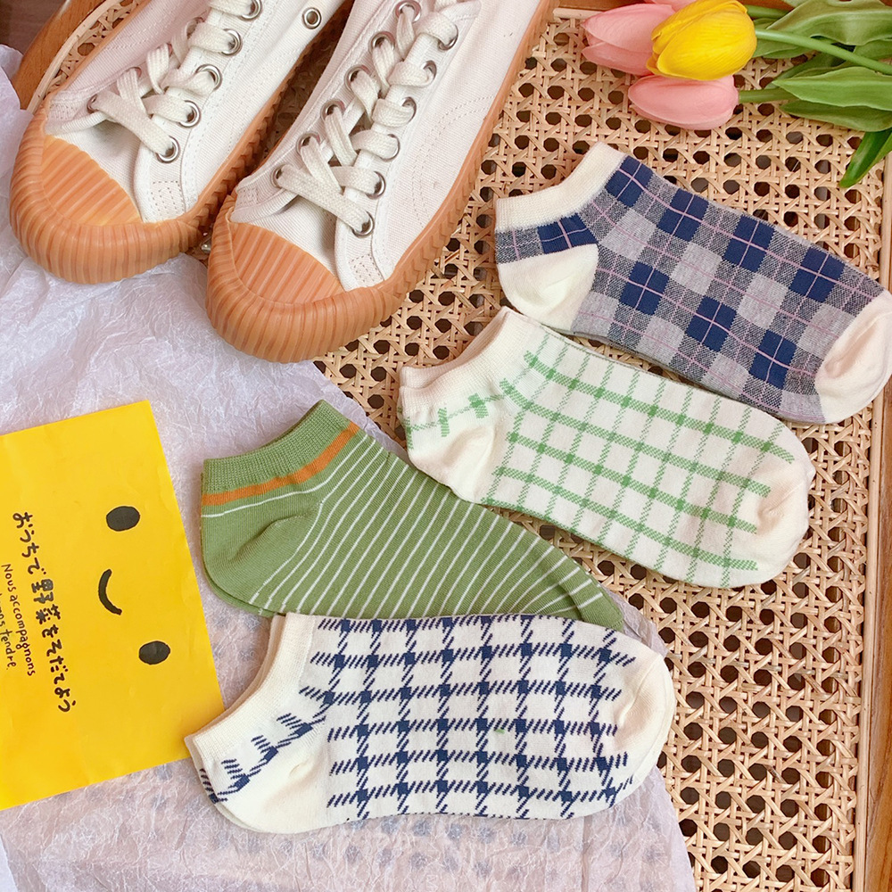 Women's Socks Korean Style Socks Harajuku Style Ins Trendy Avocado Green Spring and Summer Thin Women's Low Top Socks Women's Socks Korean Style Socks Harajuku Style Ins Trendy Avocado Green Spring and Summer Thin Women's Low Top Socks