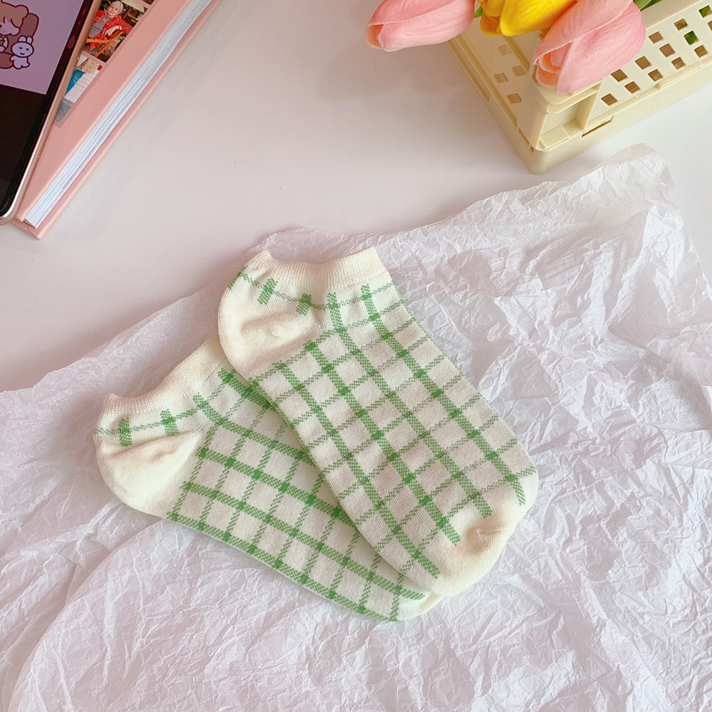 Women's Socks Korean Style Socks Harajuku Style Ins Trendy Avocado Green Spring and Summer Thin Women's Low Top Socks Women's Socks Korean Style Socks Harajuku Style Ins Trendy Avocado Green Spring and Summer Thin Women's Low Top Socks
