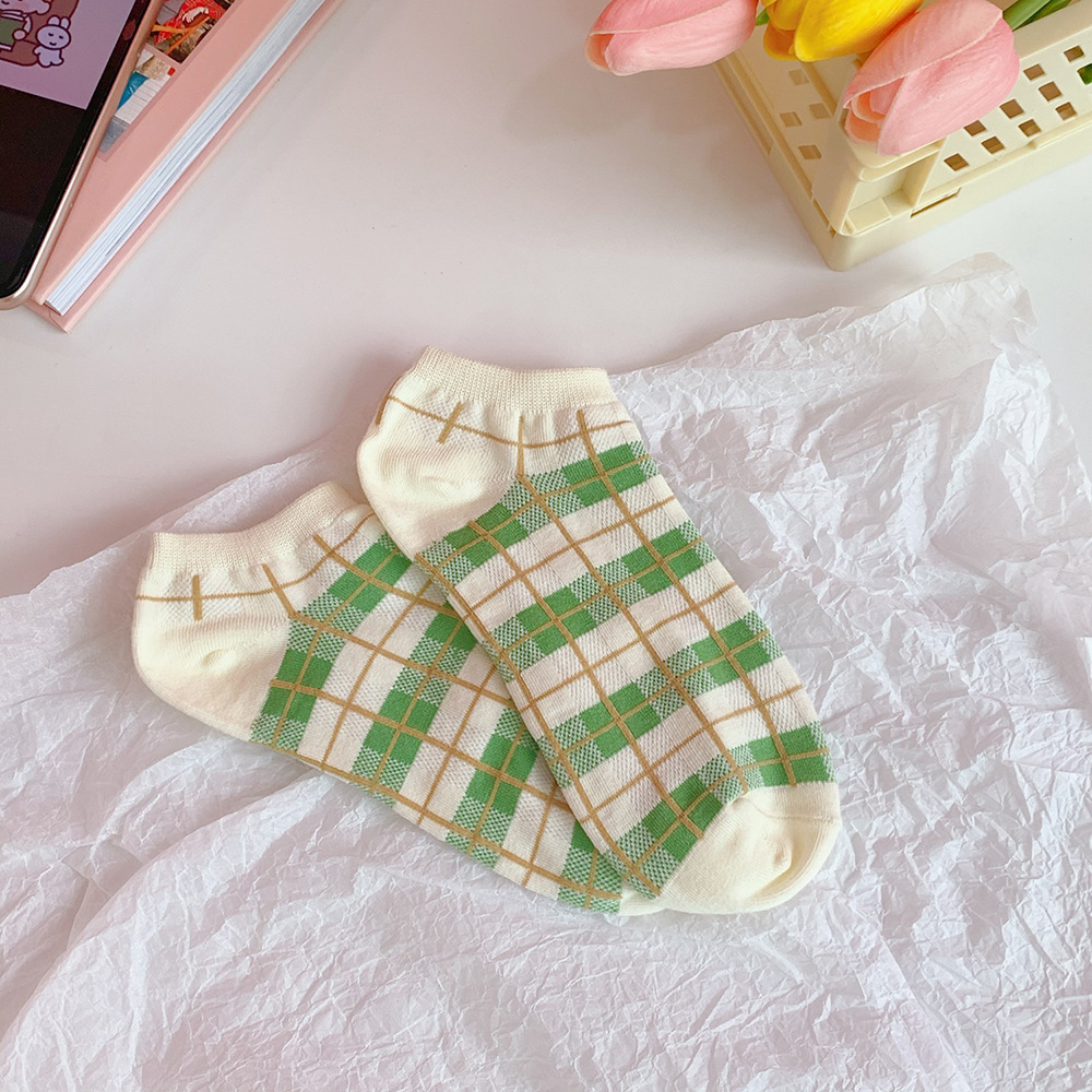 Women's Socks Korean Style Socks Harajuku Style Ins Trendy Avocado Green Spring and Summer Thin Women's Low Top Socks Women's Socks Korean Style Socks Harajuku Style Ins Trendy Avocado Green Spring and Summer Thin Women's Low Top Socks
