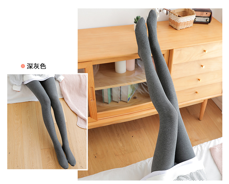 B432 Vertical Combed Cotton Foot-Stepping Belly Compression Leggings Socks Women's Hip Lifting and Warm Keeping One-Piece Pantyhose Massage Footbed 120G B432 Vertical Combed Cotton Foot-Stepping Belly Compression Leggings Socks Women's Hip Lifting and Warm Keeping One-Piece Pantyhose Massage Footbed 120G