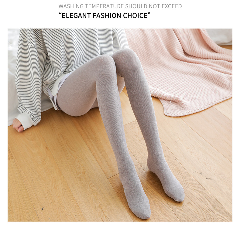 B432 Vertical Combed Cotton Foot-Stepping Belly Compression Leggings Socks Women's Hip Lifting and Warm Keeping One-Piece Pantyhose Massage Footbed 120G B432 Vertical Combed Cotton Foot-Stepping Belly Compression Leggings Socks Women's Hip Lifting and Warm Keeping One-Piece Pantyhose Massage Footbed 120G