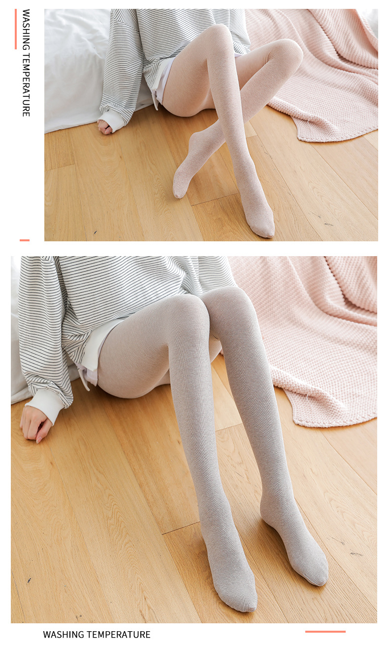B432 Vertical Combed Cotton Foot-Stepping Belly Compression Leggings Socks Women's Hip Lifting and Warm Keeping One-Piece Pantyhose Massage Footbed 120G B432 Vertical Combed Cotton Foot-Stepping Belly Compression Leggings Socks Women's Hip Lifting and Warm Keeping One-Piece Pantyhose Massage Footbed 120G