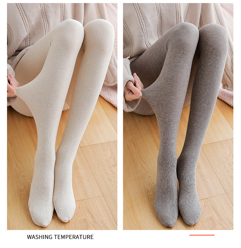 B432 Vertical Combed Cotton Foot-Stepping Belly Compression Leggings Socks Women's Hip Lifting and Warm Keeping One-Piece Pantyhose Massage Footbed 120G B432 Vertical Combed Cotton Foot-Stepping Belly Compression Leggings Socks Women's Hip Lifting and Warm Keeping One-Piece Pantyhose Massage Footbed 120G