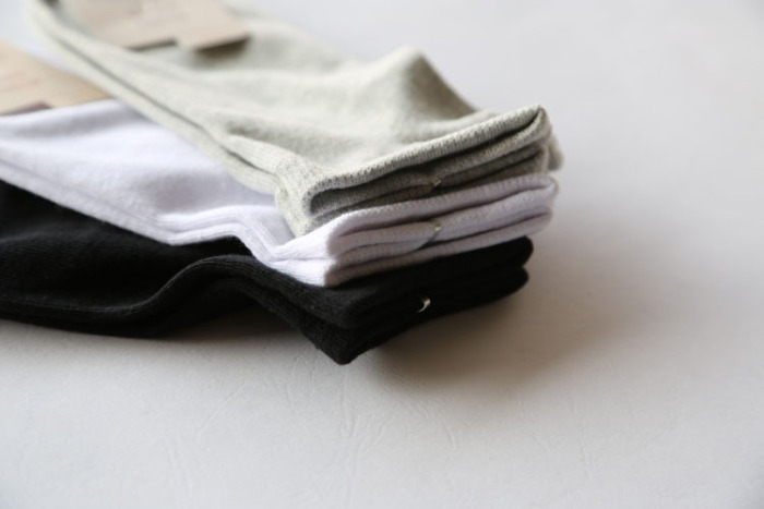 New spring/summer 2013 plain cotton flat female boat socks socks socks black white grey