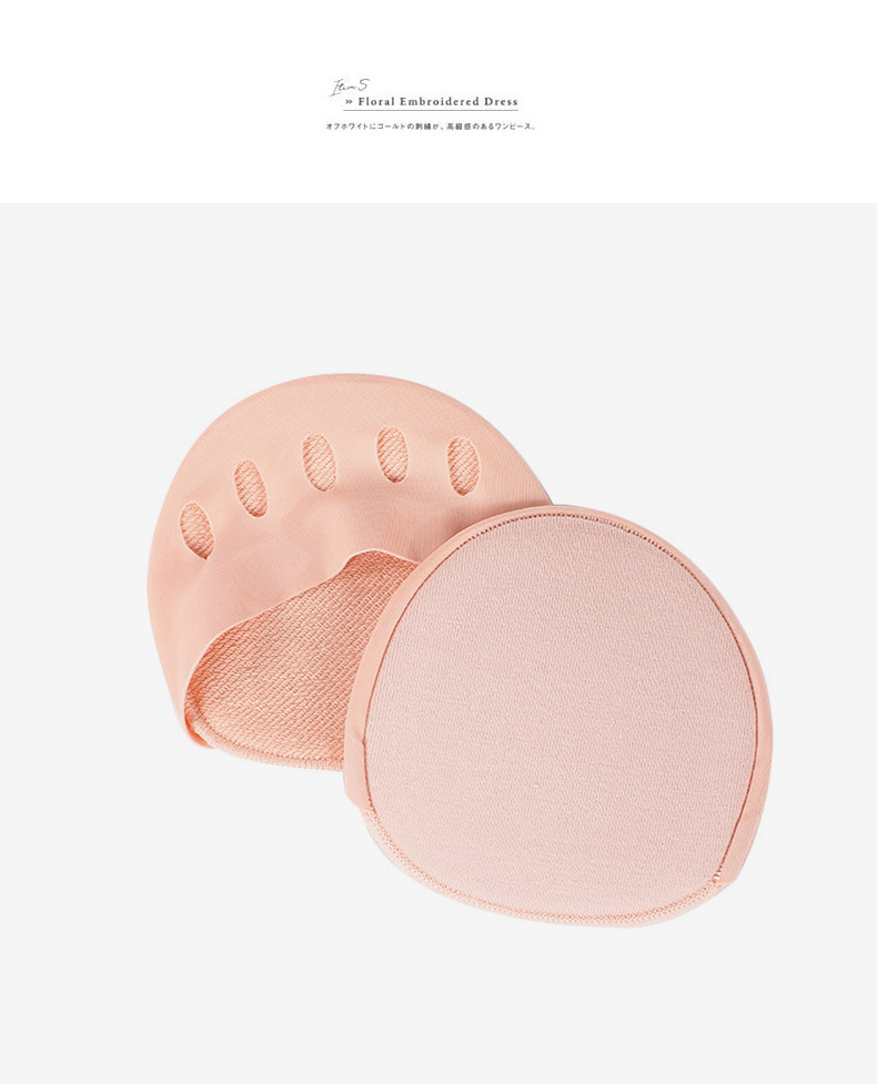 CrossBorder Women Forefoot Pad Toe Half Socks Summer Thin Arbitrary Cut Invisible Socks Five Fingers Split Toe Socks