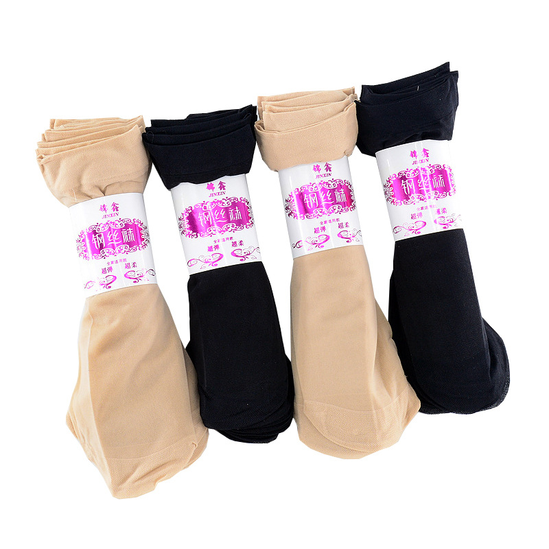 1110 Factory Direct Sales Summer Women&#039;s Short Stockings Milk Silk Reinforcement Steel Wire Stocking One Piece Dropshipping