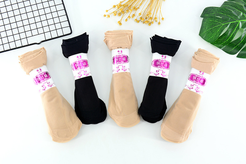 1110 Factory Direct Sales Summer Women's Short Stockings Milk Silk Reinforcement Steel Wire Stocking One Piece Dropshipping