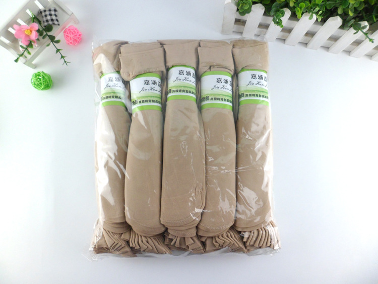 1110 Factory Direct Sales Summer Women's Short Stockings Milk Silk Reinforcement Steel Wire Stocking One Piece Dropshipping