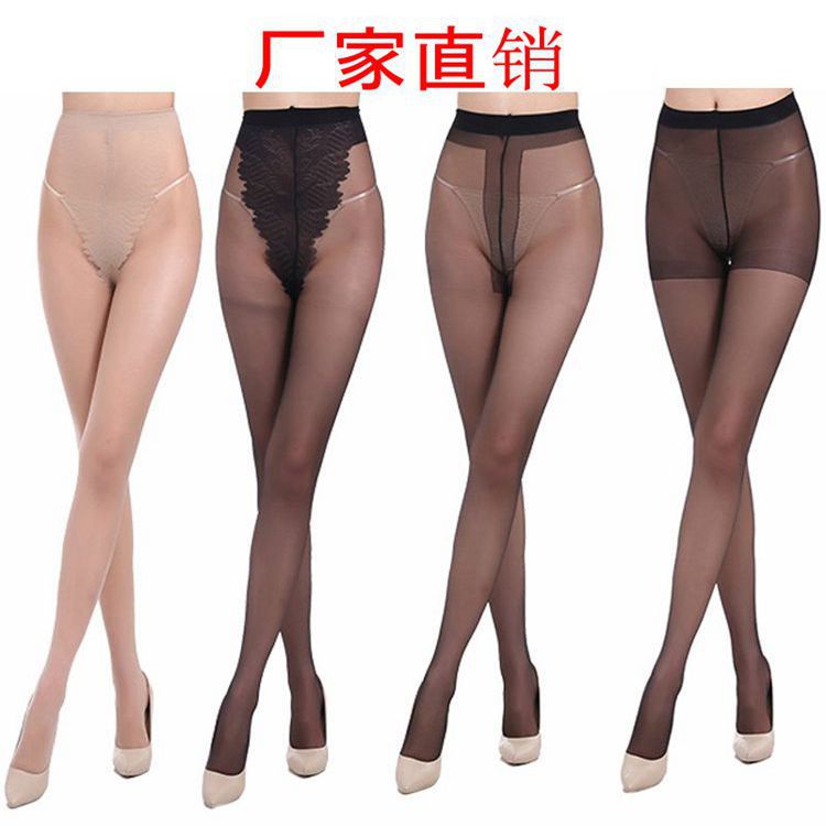 Factory Wholesale Summer Female Stocking Ultra Thin Sexy Extra Cored Silk Stockings Pantyhose Level T Butterfly Body Stocking