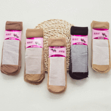 New 120d Velvet Extra Thick Silk Stockings Thick Cotton Bottom Stockings Women Non-Slip Anti-Sweat Loose Mouth Mask Steel Wire Stocking