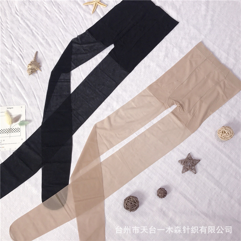 Wholesale Silk Stockings Flesh Color Women's Ultra Thin Sexy Extra Cored Silk Snagging Resistant Pantyhose Level T Butterfly Body Stocking
