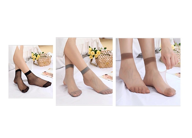 Crystal Silk Thin Socks Female Stocking Whole Spring and Summer Thin and Silky Invisible 5D NonSnagging Short Stockings Crystal Silk Thin Socks Female Stocking Whole Spring and Summer Thin and Silky Invisible 5D NonSnagging Short Stockings