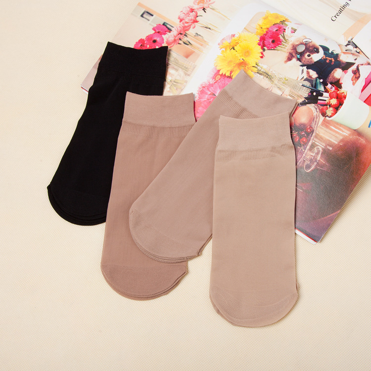 Spring and Summer Steel Wire Socks for Women Short Stockings Anti-Hook Silk Pair Socks Female Stocking Factory Wholesale