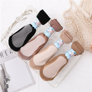 Spring and Summer Steel Wire Socks for Women Short Stockings Anti-Hook Silk Pair Socks Female Stocking Factory Wholesale