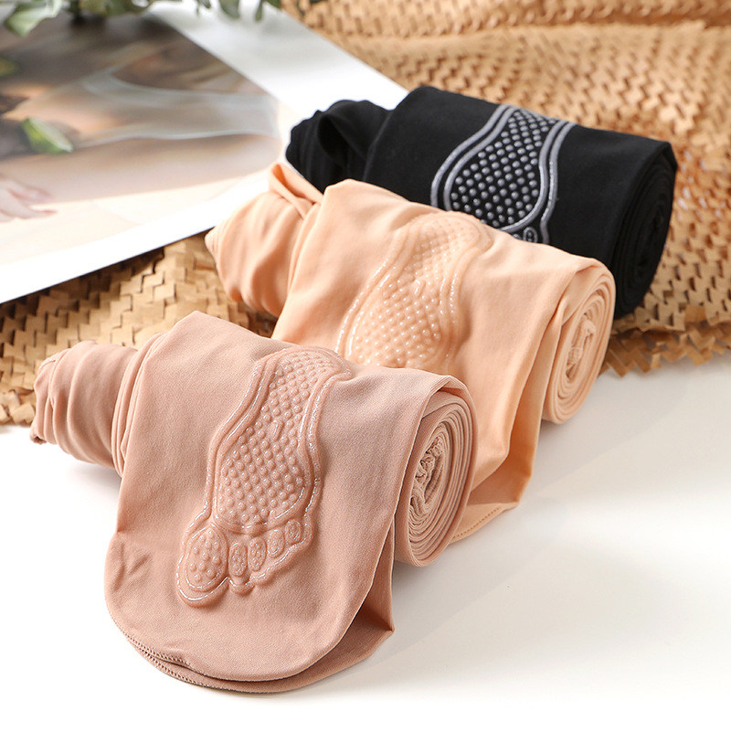 S277 Silk Stockings Women&#039;s Thin Steel Wire Stocking Sole Silicone Non-Slip Pantyhose Women&#039;s Spring and Autumn Stockings
