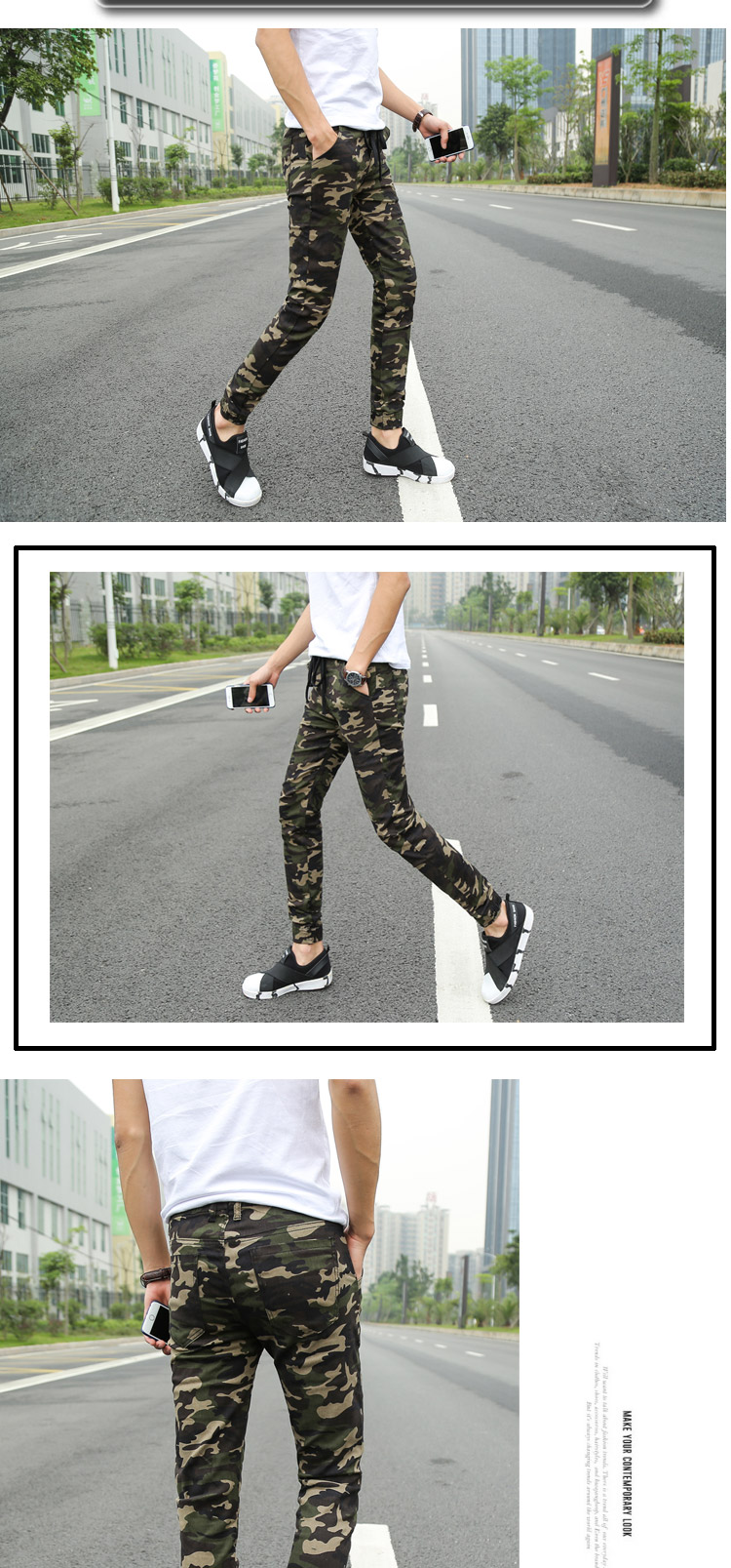 Foreign Trade New Spring and Autumn New Simple Men's Personality Fashion Casual Pants Men Camouflage Ankle-Tied Casual Pants Foreign Trade New Spring and Autumn New Simple Men's Personality Fashion Casual Pants Men Camouflage Ankle-Tied Casual Pants