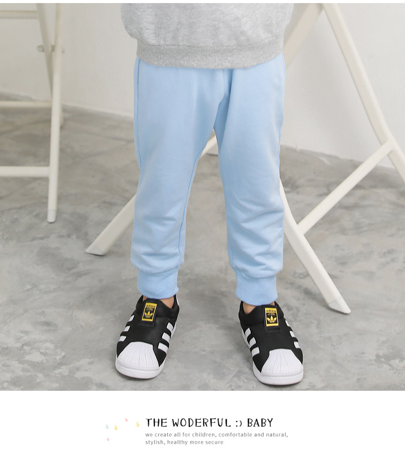 Autumn New Children's Pants Pure Cotton Ankle Banded Korean Style Neutral Baby Casual Pants Fashion Children's Pants