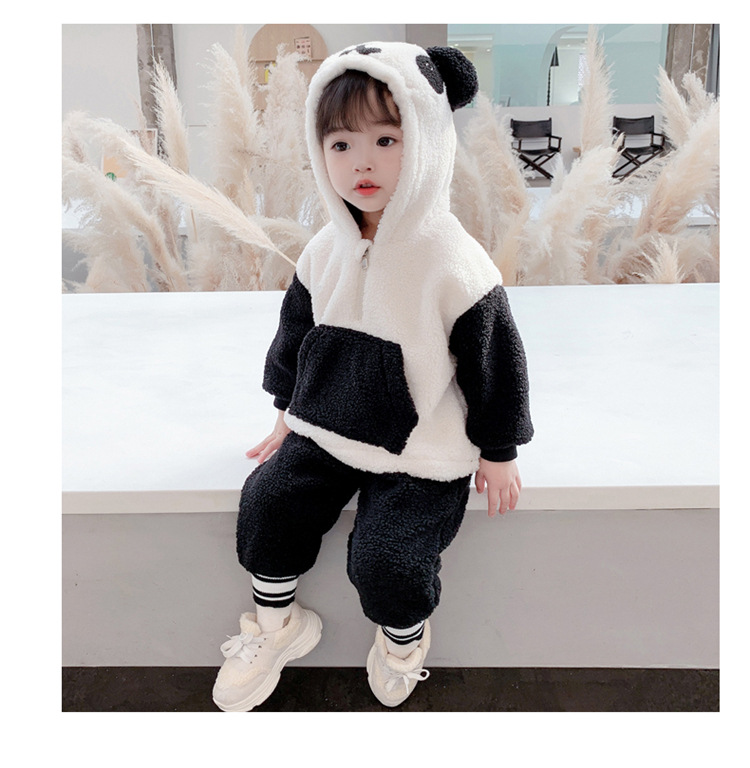 Children's Clothing Autumn and Winter Children's Suit 2021 New Baby Cartoon Thickened Casual Pants Girls' Fleece-Lined Fluffy Sweater Children's Clothing Autumn and Winter Children's Suit 2021 New Baby Cartoon Thickened Casual Pants Girls' Fleece-Lined Fluffy Sweater