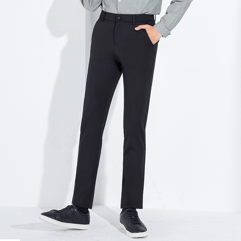 61 Business Casual Pants Men&#039;s 20 Autumn and Winter New Slim Fit All-Matching Straight Trousers Middle-Aged High Waist Autumn Casual Pants