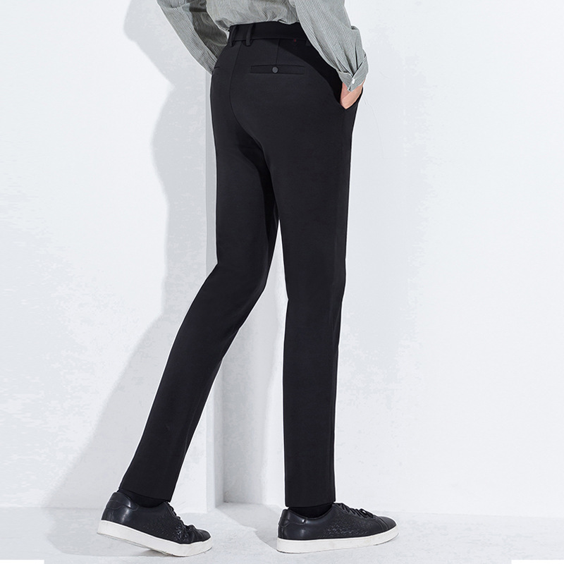 61 Business Casual Pants Men&#039;s 20 Autumn and Winter New Slim Fit All-Matching Straight Trousers Middle-Aged High Waist Autumn Casual Pants