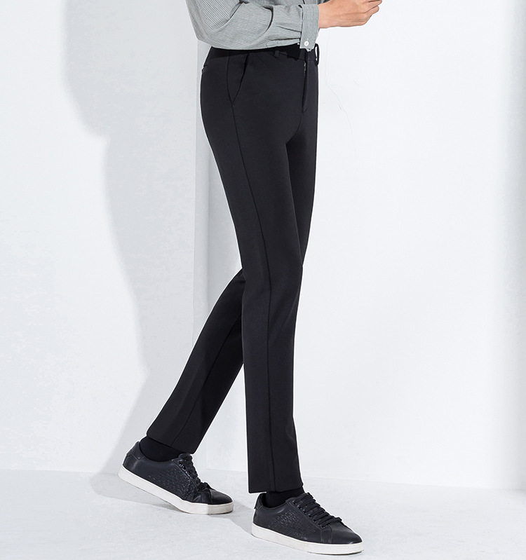 61 Business Casual Pants Men's 20 Autumn and Winter New Slim Fit All-Matching Straight Trousers Middle-Aged High Waist Autumn Casual Pants