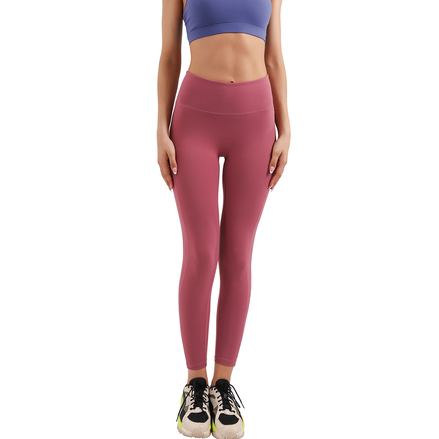 New Yoga Pants Peach Hip Raise Tights High Waist Belly Contracting Fitness Pants Anti-Embarrassment Running Casual Pants