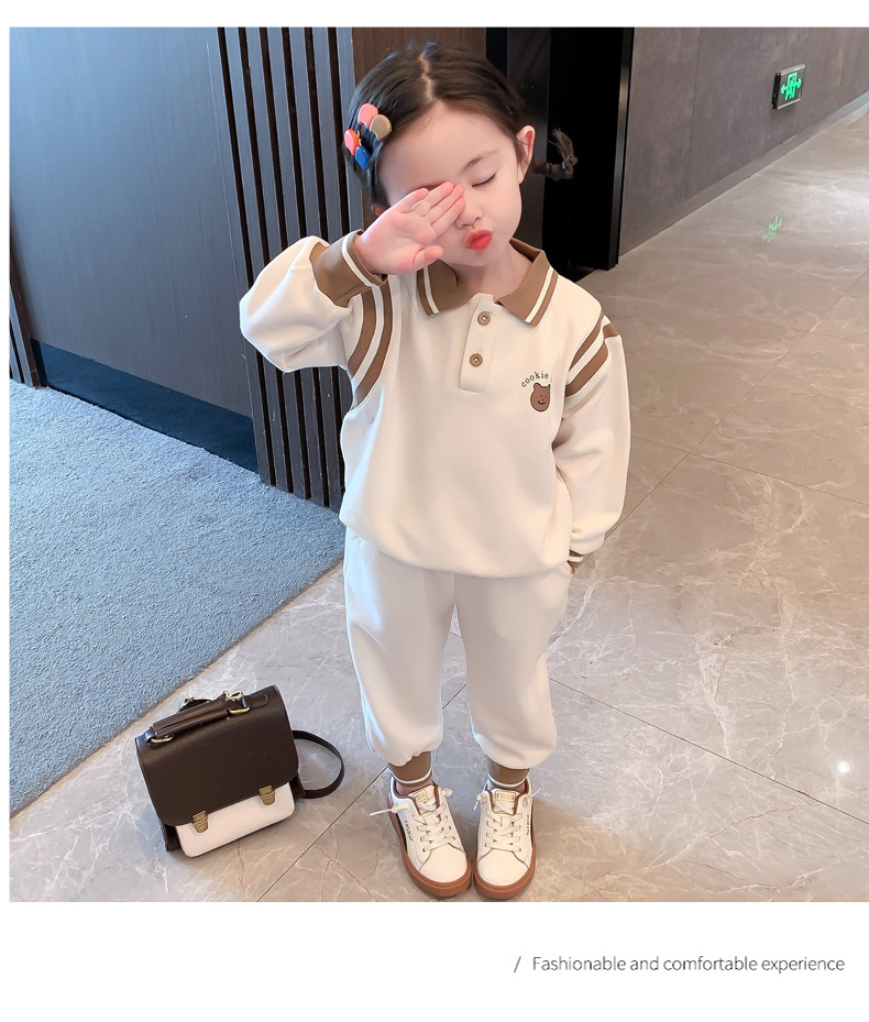 Girls' Autumn Internet Hot Suit 2021 New Children's Autumn Clothing Sports Casual Pants Baby Girl Sweatshirt Two-Piece Suit Fashion Girls' Autumn Internet Hot Suit 2021 New Children's Autumn Clothing Sports Casual Pants Baby Girl Sweatshirt Two-Piece Suit Fashion