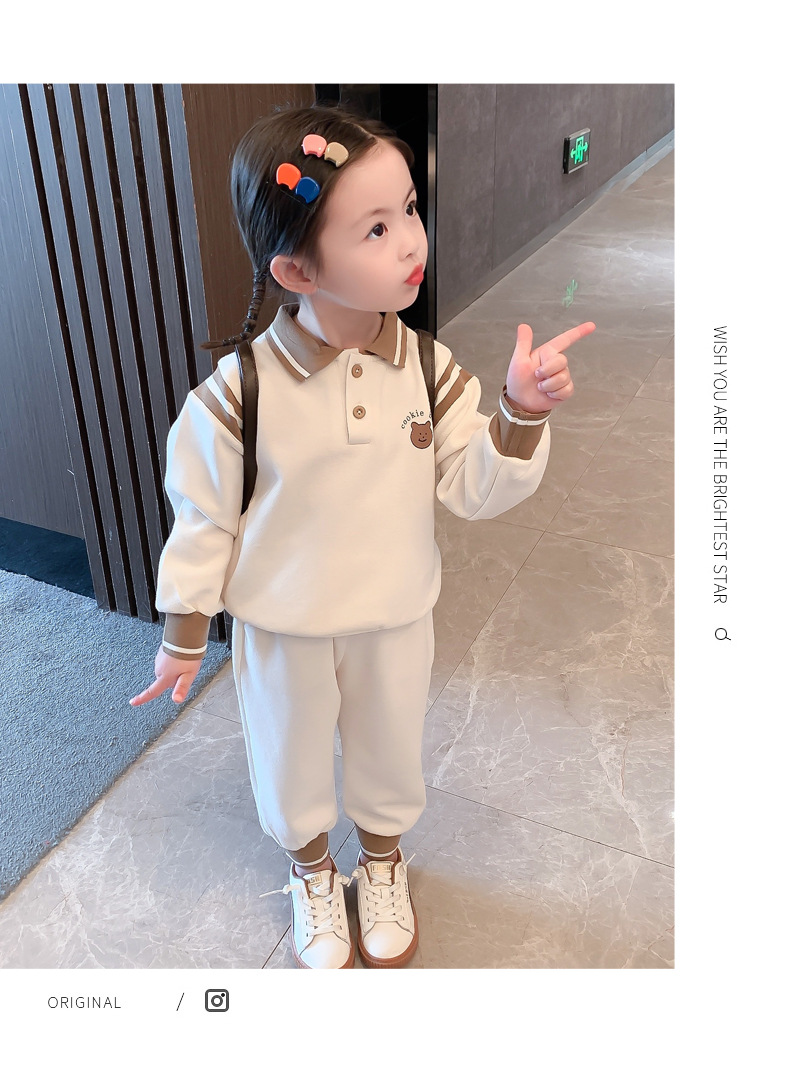 Girls' Autumn Internet Hot Suit 2021 New Children's Autumn Clothing Sports Casual Pants Baby Girl Sweatshirt Two-Piece Suit Fashion Girls' Autumn Internet Hot Suit 2021 New Children's Autumn Clothing Sports Casual Pants Baby Girl Sweatshirt Two-Piece Suit Fashion