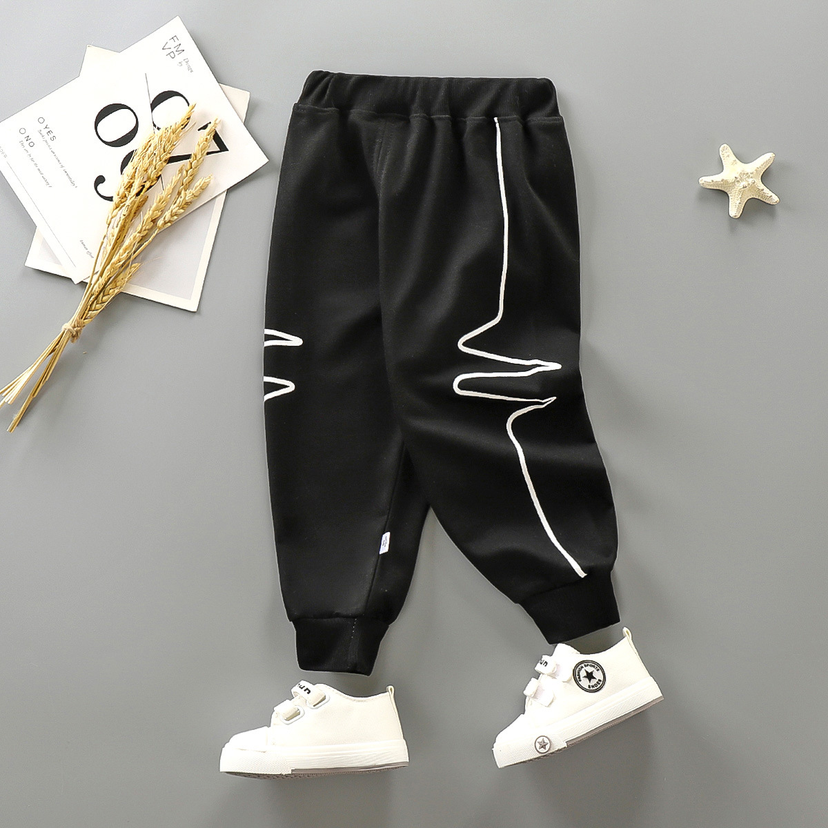 Crawler 2021 Autumn New Children&#039;s Sport Pants Korean Style Boys&#039; Girls&#039; Casual Pants Children Toddler Baby Sweatpants