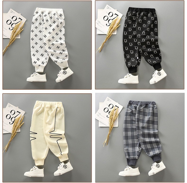 Crawler 2021 Autumn New Children's Sport Pants Korean Style Boys' Girls' Casual Pants Children Toddler Baby Sweatpants
