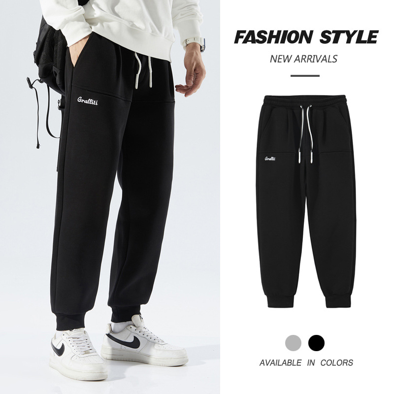 Casual Pants Men&#039;s 2022 Men&#039;s Sweatpants Spring New Versatile Ankle-Length Sports Pants Large Size Loose Ankle-Tied Harem Pants